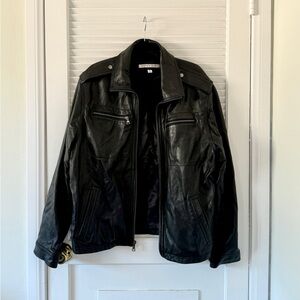 Andrew Marc Black Leather Jacket